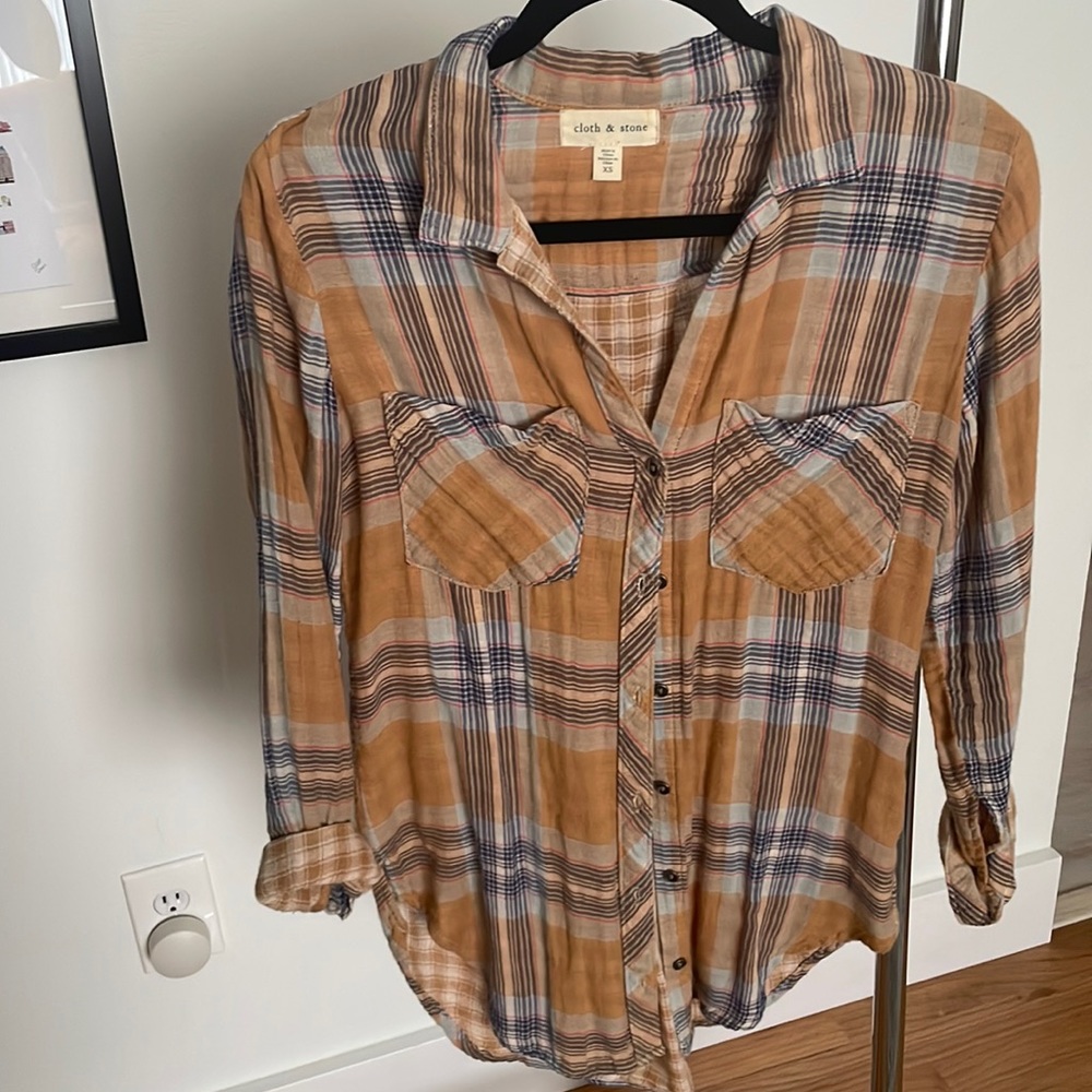 Anthropologie - plaid shirt Cloth & Stone